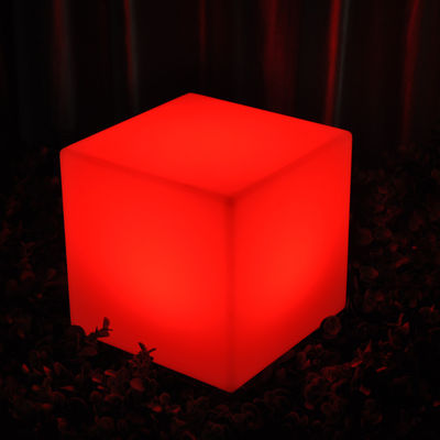 Glowing Outdoor LED Cube Light Chair Kunststoff IP65 Wasserdicht Für Park Villa Dekoration