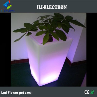 China Zulieferer Outdoor LED beleuchtet quadratisch beleuchtet Pflanzen Topf 80000h Akkulaufzeit