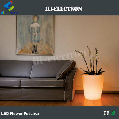 Fernsteuerung aus Kunststoff, LED-Beleuchtung, Blütentopf / Pflanzer / Eisbehälter