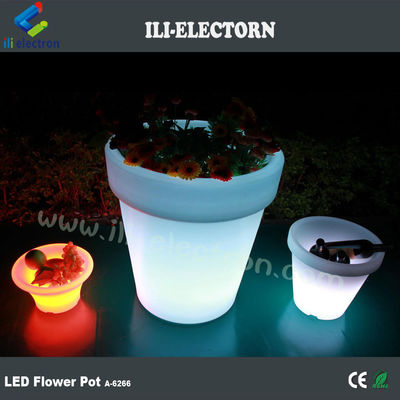 Farbenfrohe Beleuchtung LED Plastikblumenpflanzer für Gartendekor