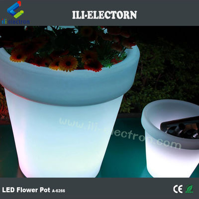 Farbenfrohe Beleuchtung LED Plastikblumenpflanzer für Gartendekor