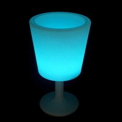 Drahtlose Steuerung glänzender Led-Eisbehälter aus Kunststoff mit Ständer für Innen- und Außenbereiche