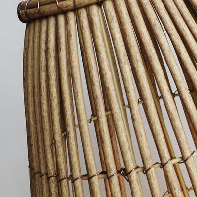 Landschaftliche Außenlaternen Rattan Gewebte Lampe Wiederaufladbare Anhänger