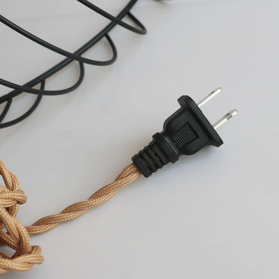 Bambus-Material Industrie-Stil Anhängerlampe mit Stecker und Schalter
