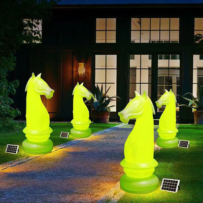 Seehorse Formänderung Farbe Gartenlicht Wiederaufladbare Kunststoff-LED-Licht