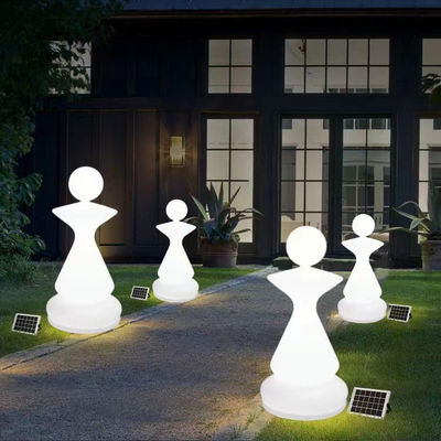 Aufladbare Led-Gartenglügel aus Kunststoff in Schachform AC 85-265V