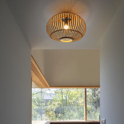 Customized Wicker Lampe Schatten Anhänger für Innenhaus Flurdecke