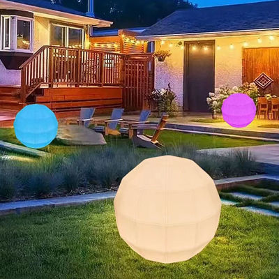 Außen PE Kunststoff Glow Ball Licht Wiederaufladbare Polyeder Leuchtkörperform