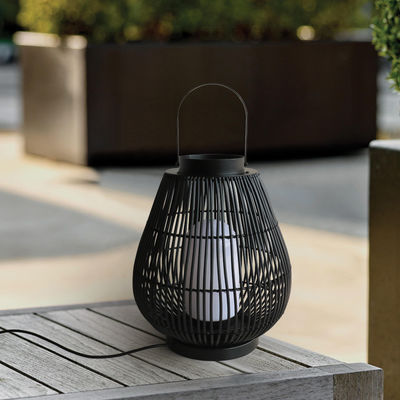 IP44 wasserdichte Gartenlaternen aus Rattan für den Außenlandscape-Boden