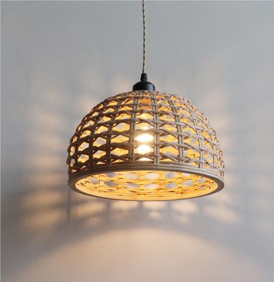 Vintage Kreativ Bambus Rattan Lampenschirm für den Innenessenzimmer