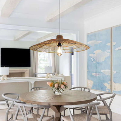 Customized Rattan Anhänger Licht Kronleuchter Für Homestay Zen Teekammer