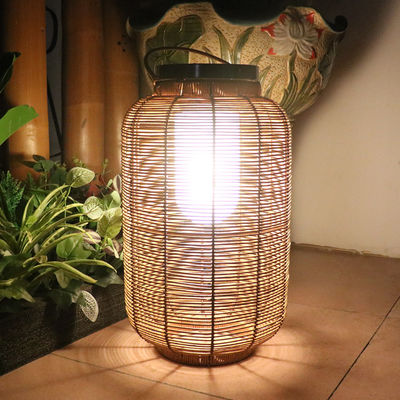 Dekorative Rattan Gewebte Sonnenlampen, Außenlampe aus Rattan Für Villa Atmosphäre
