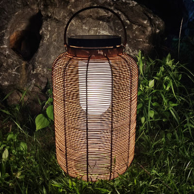 Dekorative Rattan Gewebte Sonnenlampen, Außenlampe aus Rattan Für Villa Atmosphäre