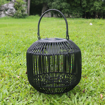 Maßgeschneiderte Rattan gewebte Sonnenlampen Portable 3500K IP65 wasserdicht