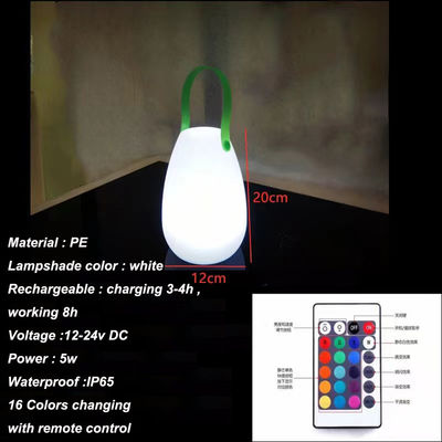 2700K CCT Plastik-LED-Portable-Lampe für Restaurants
