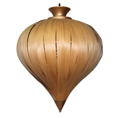 Holz-Hängeleuchten - Hängende Furnier-Lampen - Led-Kreative Holz-Lampen