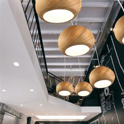 Nordic Kronleuchter Wohnzimmerlampe kreative handgefertigte Holzlampe