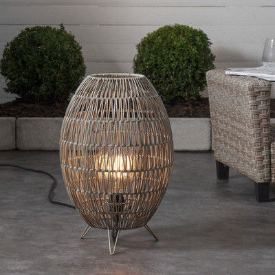 IP44 LED-Rattan-Lampenschirm für Garten-Schwimmbad