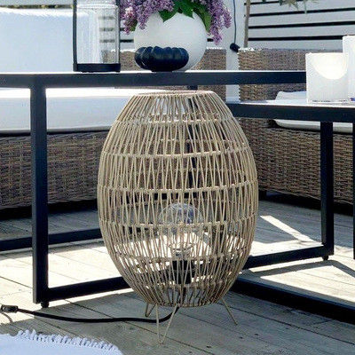 IP44 LED-Rattan-Lampenschirm für Garten-Schwimmbad