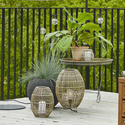 IP44 LED-Rattan-Lampenschirm für Garten-Schwimmbad