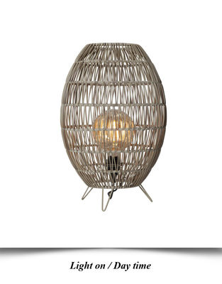 IP44 LED-Rattan-Lampenschirm für Garten-Schwimmbad