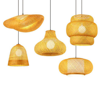 Einzigartiges Design Hängende Bambus Dekorationslampe Bambus Handwerk Lampe