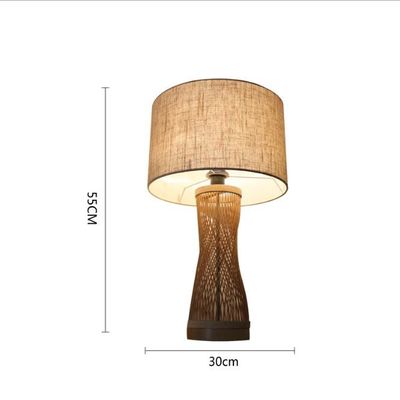Atmosphäre Rattan-Tischlampe, Bambus-Tischlampe für Innenarchitektur