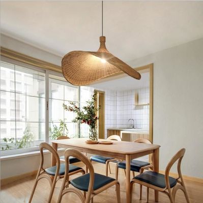 Hüttenform Beleuchtung Bambuslampe Dekoration Rattan Anhängerlampen für den Ladenclub
