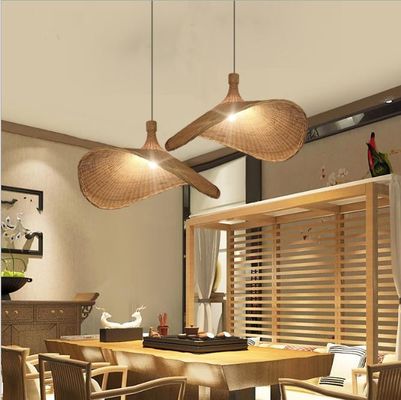 Hüttenform Beleuchtung Bambuslampe Dekoration Rattan Anhängerlampen für den Ladenclub