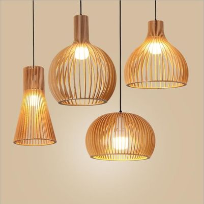 Vogelkäfig Rattan Anhänger Kronleuchter 3500K Warm Weiß Für Restaurant Bar