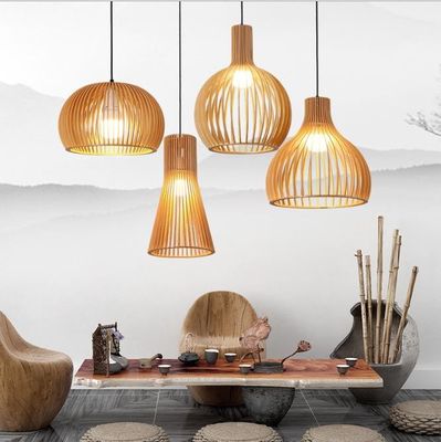 Vogelkäfig Rattan Anhänger Kronleuchter 3500K Warm Weiß Für Restaurant Bar
