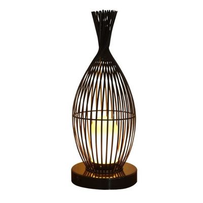 Wasserdichte Rattan-Bodenlampe für den Außenbalkon der Villa