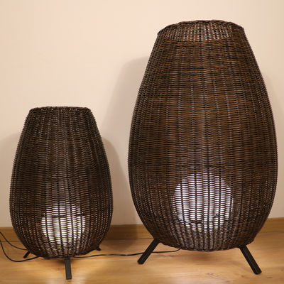 35cm/45cm/78cm/128cm Höhe künstlerische Stehlampen Rattan-Vittern-Bodenlampen