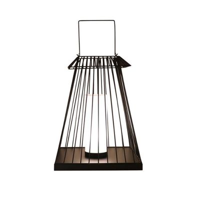 Kreative Rattan-Bodenlampe E27-Basis für den Außengarten