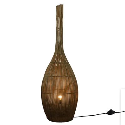 3500K Künstlerische Rattan Fußbodenlampen Licht für Hotel Club Wohnzimmer