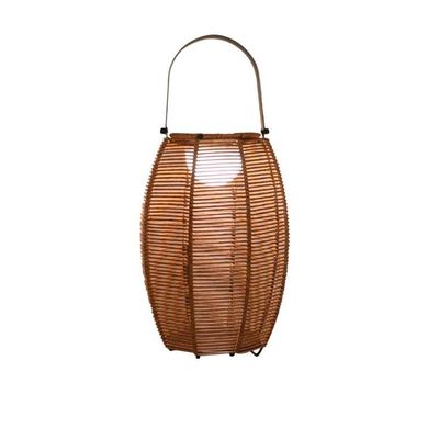 Außen Rattan Schattenbodenlampe Solarbetrieb IP65 wasserdicht