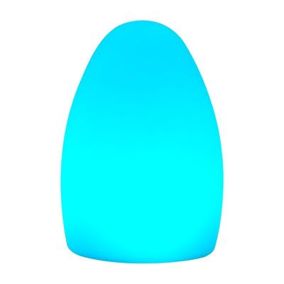 Farbwechselbare, beleuchtete LED-Eierlampe aus Kunststoff