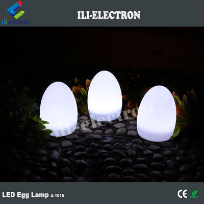 Eiform-LED-Tischlampe aus Kunststoff