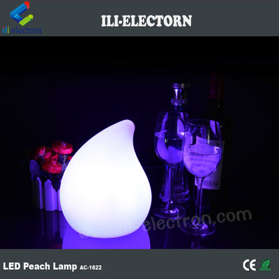 Farbenfrohe Pfirsichform Plastik moderne Tischlampe für Party Dekor