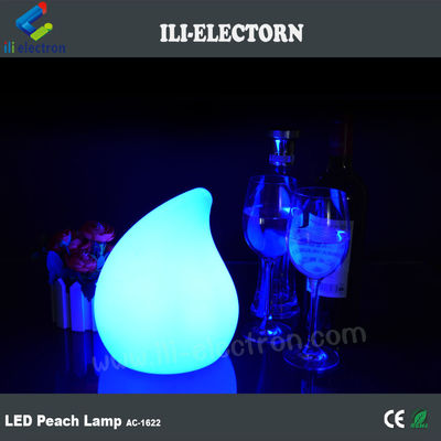 Farbenfrohe Pfirsichform Plastik moderne Tischlampe für Party Dekor
