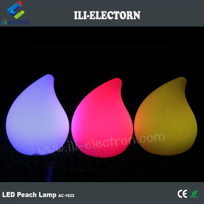 Farbenfrohe Pfirsichform Plastik moderne Tischlampe für Party Dekor