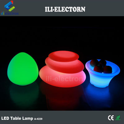 Fernbedienung Multicolor Led-Plastik-Tischlampe in Felsform zum Verkauf