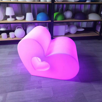 Kreative bunte Led leuchtende Herz Hocker Herz Stuhl für Veranstaltung