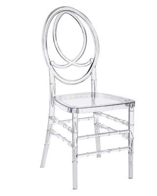 Nordic Acrylic Bankettstuhl - Hochzeitsstuhl aus transparentem Kunststoff aus Kristall - Acrylsessel zum Essen