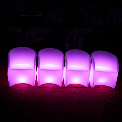 Einzigartige Blumenförmige Led-Außenmöbel für Veranstaltungen helle Nachtclubstühle