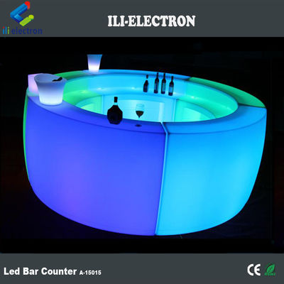 Commercial Leuchtende LED-Bar Zähler PE Kunststoff 16 Farben wechselnd