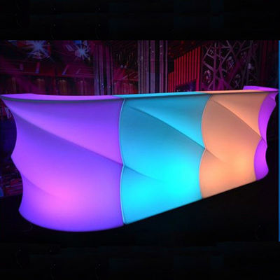 Wellenform Leuchtende LED-Barzähler, Außenbeleuchtung Bartisch wasserdicht