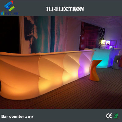 Wellenform Leuchtende LED-Barzähler, Außenbeleuchtung Bartisch wasserdicht
