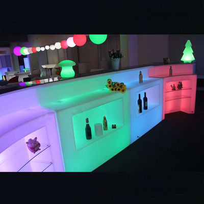 Gewerblicher Kunststoff Modernes Restaurant LED Bartisch CE ROHS UL