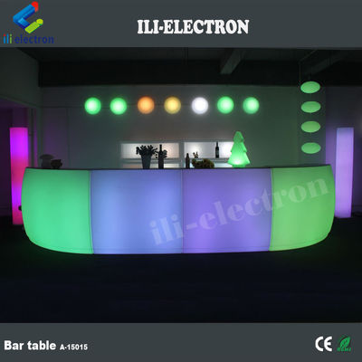 Gewerblicher Kunststoff Modernes Restaurant LED Bartisch CE ROHS UL